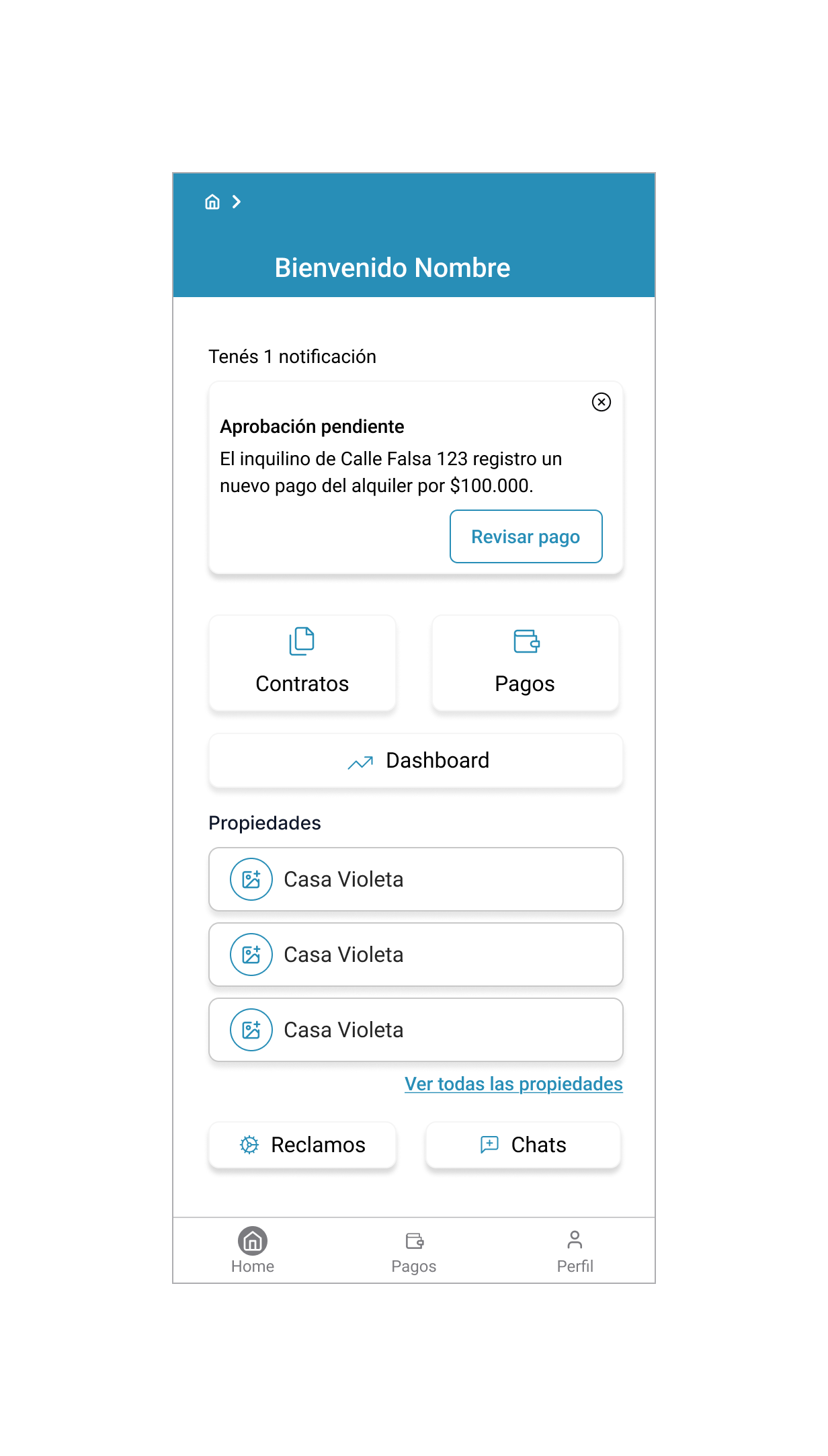 Proppear App Dashboard